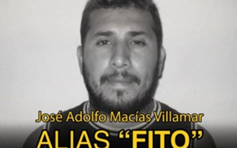 A wanted poster for “Fito” posted by the Government of Ecuador
