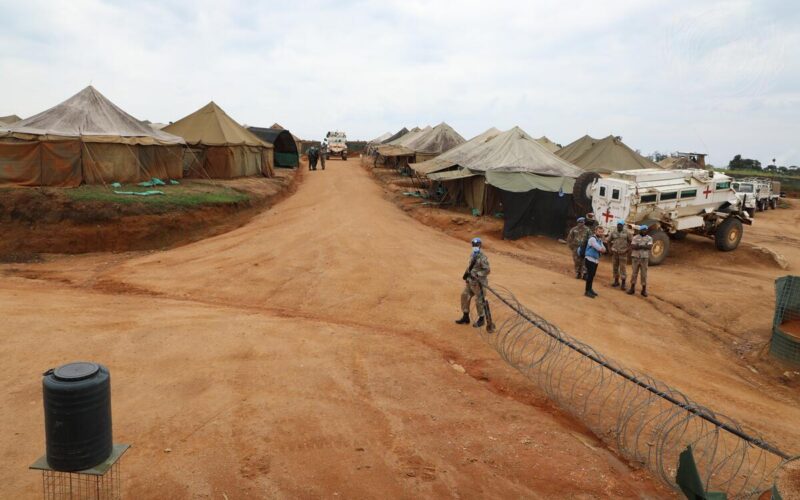 A view of a camp of Internally Diplaced Persons (IDP) seen from the company operating base of the United Nations Organization Stabilization Mission in the Democratic Republic of the Congo / Image credit: UN Photo/Michael Ali